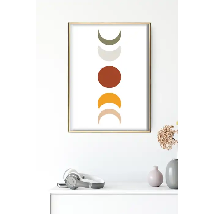 Minimalist Soyut Geometrik Poster Tablo No:1