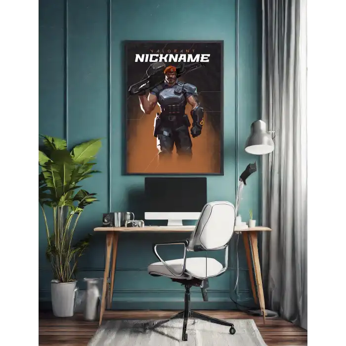 Valorant Kişiselleştirilebilir Brimstone Poster Tablo No:1