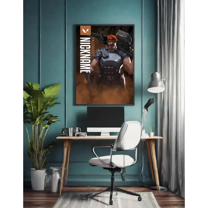 Valorant Kişiselleştirilebilir Brimstone Poster Tablo No:2