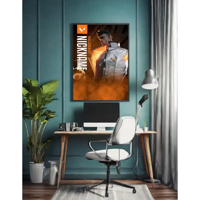 Valorant Kişiselleştirilebilir Phoenix Poster Tablo No:1