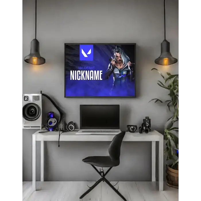 Valorant Kişiselleştirilebilir Fade Poster Tablo No:4