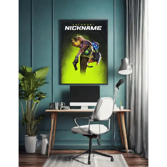 Valorant Kişiselleştirilebilir Gekko Poster Tablo No:2