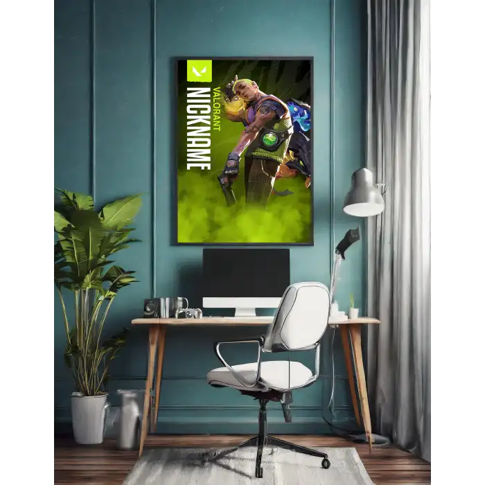 Valorant Kişiselleştirilebilir Gekko Poster Tablo No:3