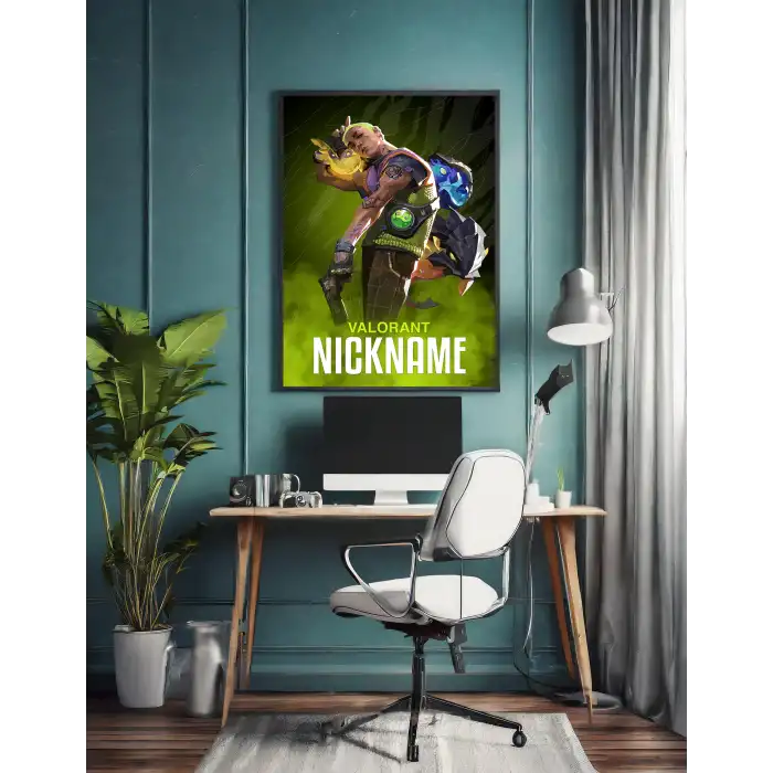 Valorant Kişiselleştirilebilir Gekko Poster Tablo No:4