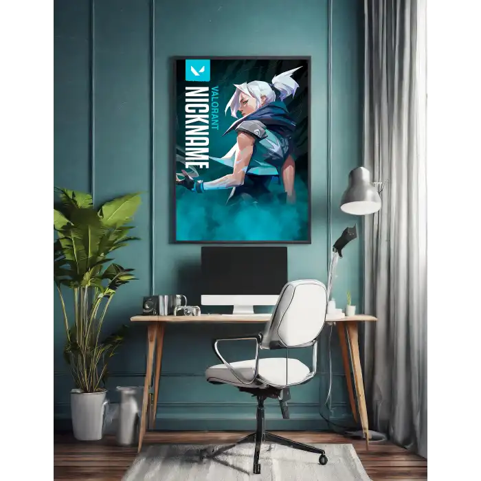 Valorant Kişiselleştirilebilir Jett Poster Tablo No:1