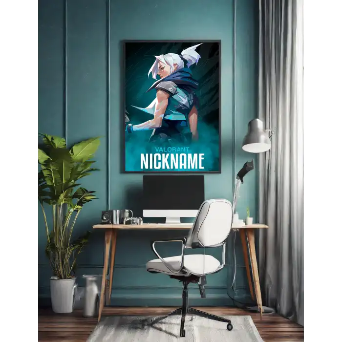 Valorant Kişiselleştirilebilir Jett Poster Tablo No:3