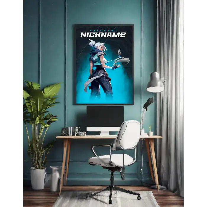 Valorant Kişiselleştirilebilir Jett Poster Tablo No:4