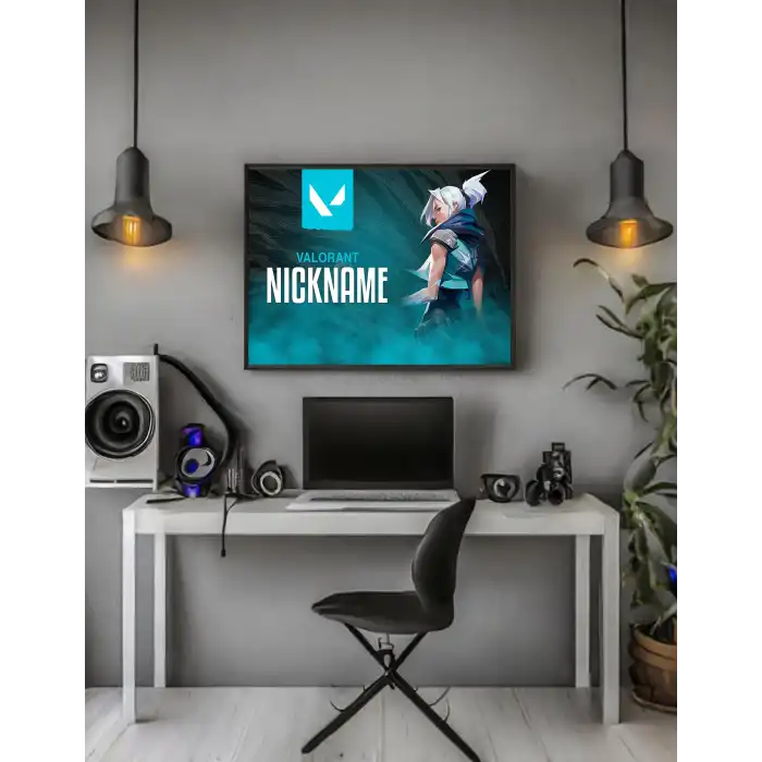 Valorant Kişiselleştirilebilir Jett Poster Tablo No:5