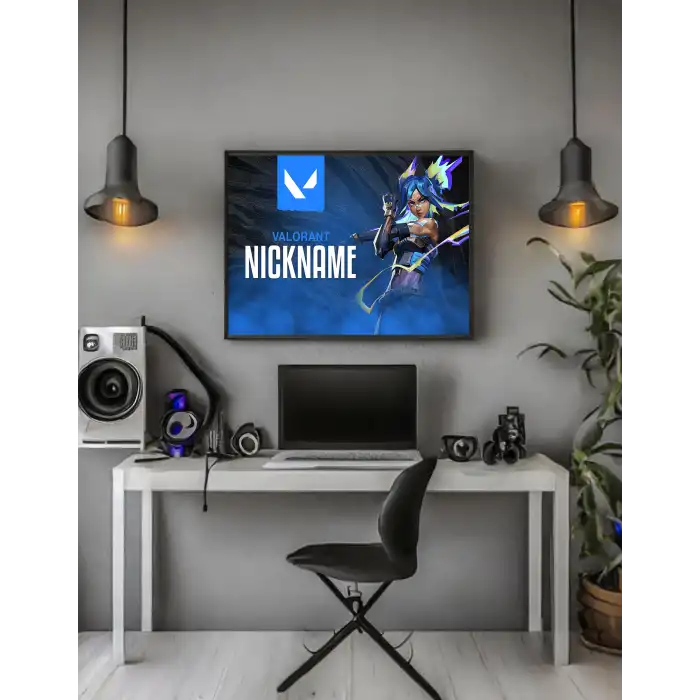 Valorant Kişiselleştirilebilir Neon Poster Tablo No:3
