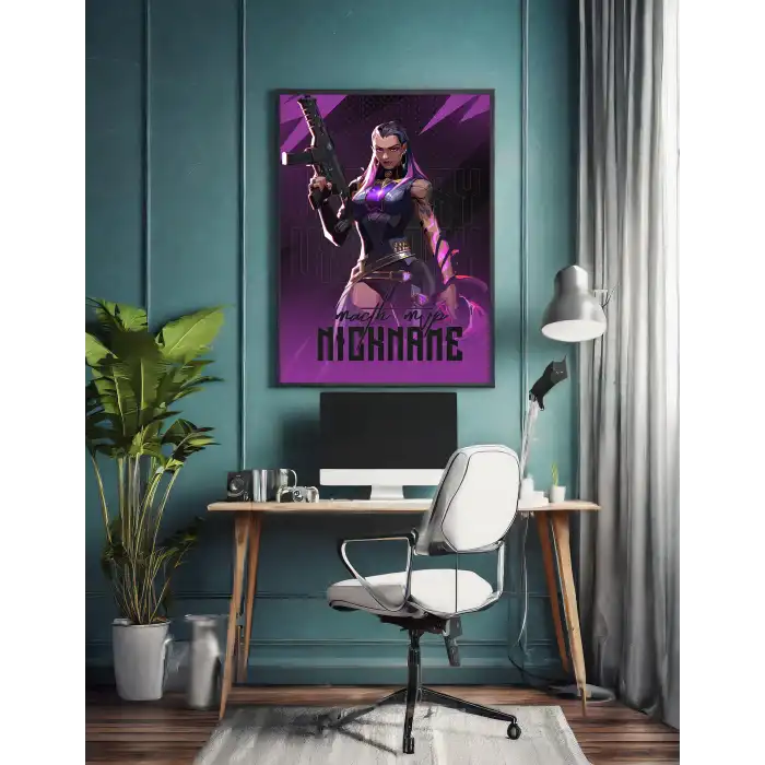 Valorant Kişiselleştirilebilir Reyna Poster Tablo No:1