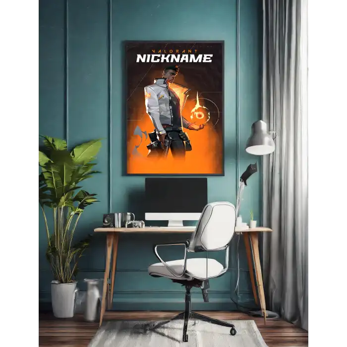 Valorant Kişiselleştirilebilir Phoenix Poster Tablo No:2