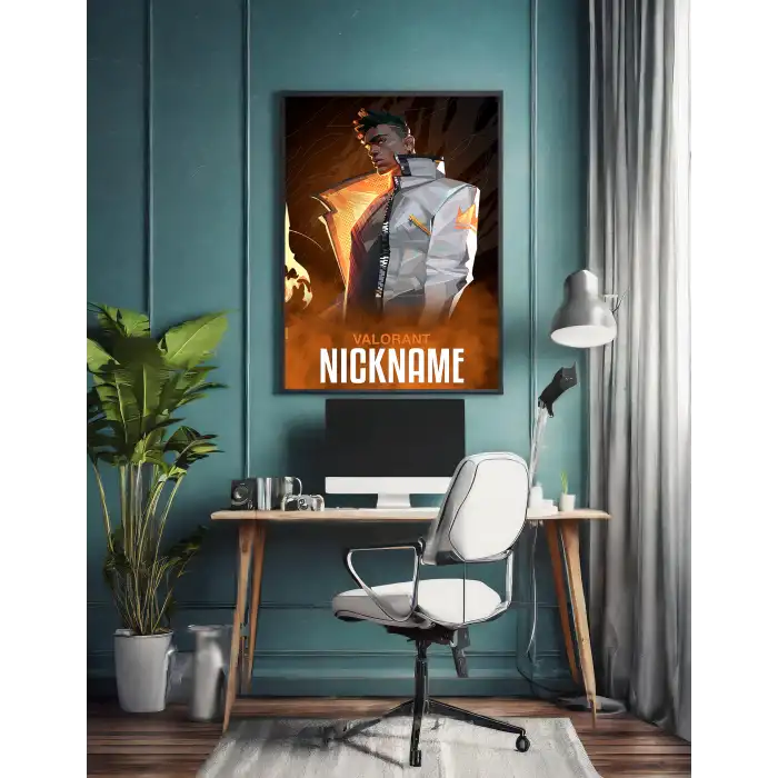 Valorant Kişiselleştirilebilir Phoenix Poster Tablo No:3
