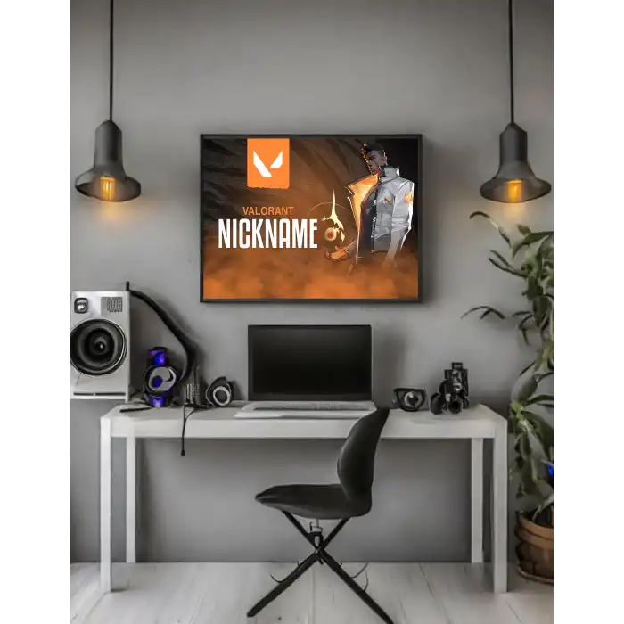 Valorant Kişiselleştirilebilir Phoenix Poster Tablo No:4