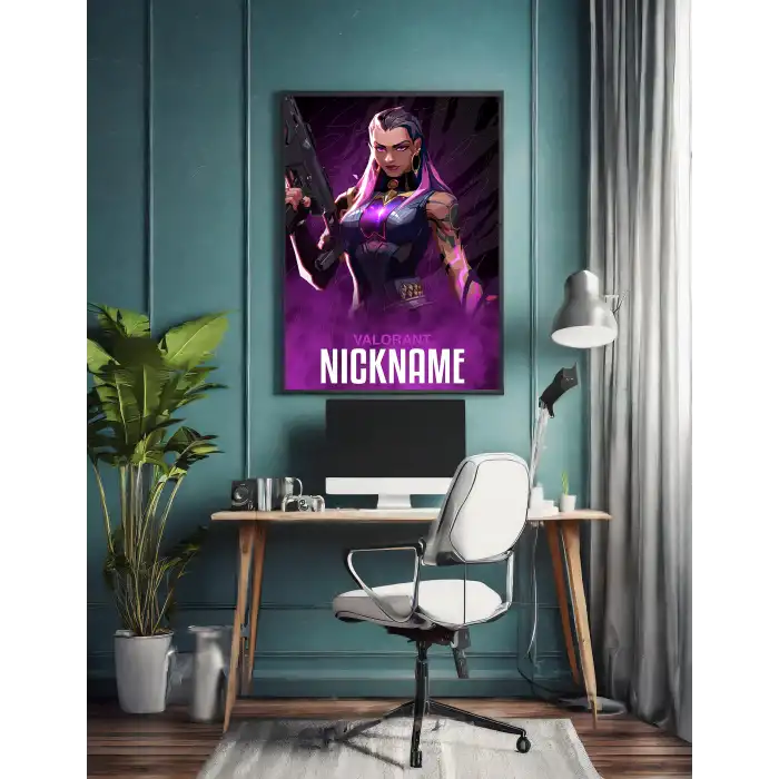 Valorant Kişiselleştirilebilir Reyna Poster Tablo No:3