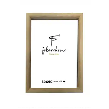 Doğal Ağaç Çerçeve (30X40 cm)