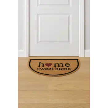 Home Sweet Home Yarım Ay Coco Kapı Paspası 40x70 cm