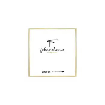 Metal Gold Kare Çerçeve ( 20x20 cm)
