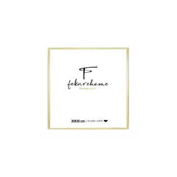 Metal Gold Kare Çerçeve ( 30x30 cm)