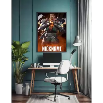 Valorant Kişiselleştirilebilir Breach Poster Tablo No:4