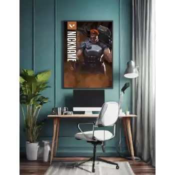 Valorant Kişiselleştirilebilir Brimstone Poster Tablo No:2