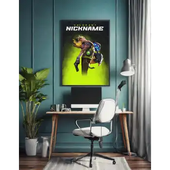 Valorant Kişiselleştirilebilir Gekko Poster Tablo No:2