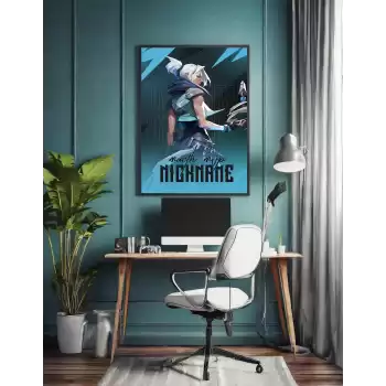Valorant Kişiselleştirilebilir Jett Poster Tablo No:2