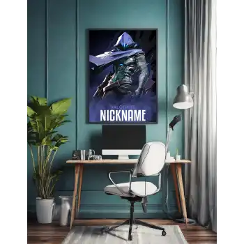 Valorant Kişiselleştirilebilir Omen Poster Tablo No:2