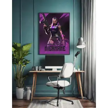 Valorant Kişiselleştirilebilir Reyna Poster Tablo No:1