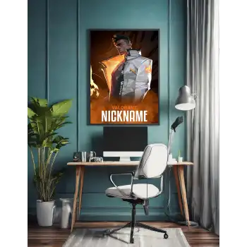 Valorant Kişiselleştirilebilir Phoenix Poster Tablo No:3