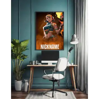 Valorant Kişiselleştirilebilir Raze Poster Tablo No:3
