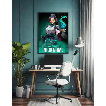 Valorant Kişiselleştirilebilir Sage Poster Tablo No:1