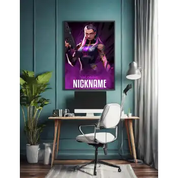 Valorant Kişiselleştirilebilir Reyna Poster Tablo No:3