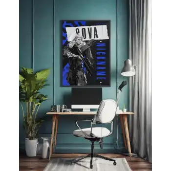Valorant Kişiselleştirilebilir Sova Poster Tablo No:2