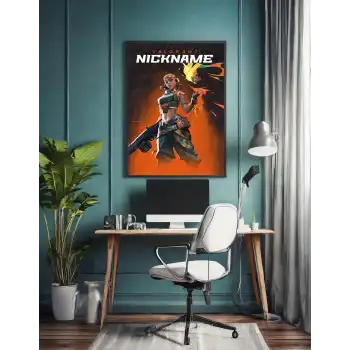 Valorant Kişiselleştirilebilir Raze Poster Tablo No:2