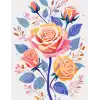 Bohem Canlı Çiçek Desenli Poster No:2
