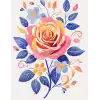 Bohem Canlı Çiçek Desenli Poster No:3