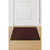 Siyah Kenarlı Bordo Nem Alıcı Kapı Paspası 60x90 cm