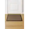 Siyah Kenarlı Kahverengi Nem Alıcı Kapı Paspası 60x90 cm