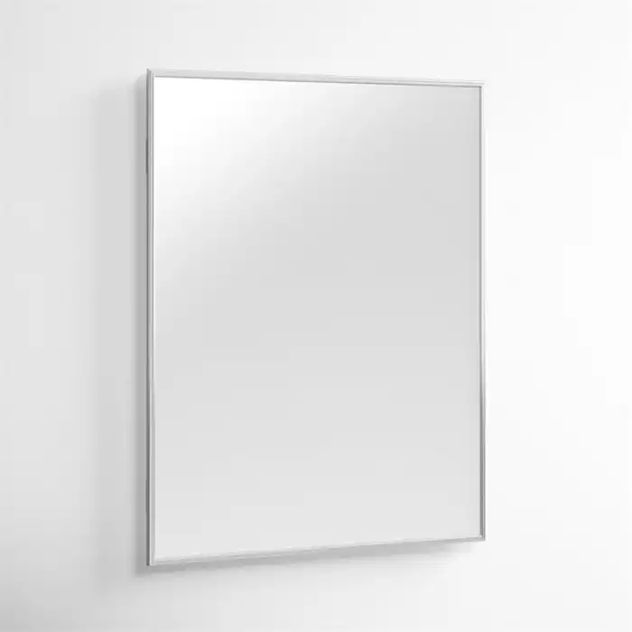 40x50 cm Metal Gümüş Çerçeveli Dekoratif Ayna