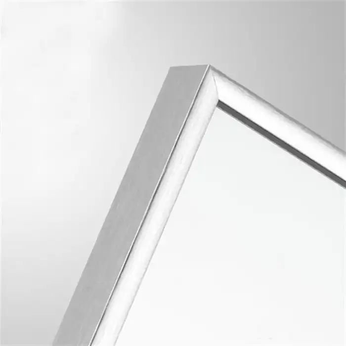 50x50 cm Metal Gümüş Çerçeveli Dekoratif Ayna