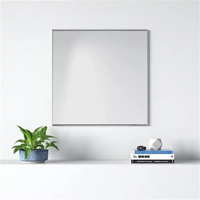 50x50 cm Metal Gümüş Çerçeveli Dekoratif Ayna