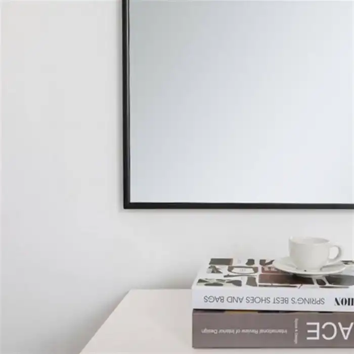 50x50 cm Metal Siyah Çerçeveli Dekoratif Ayna