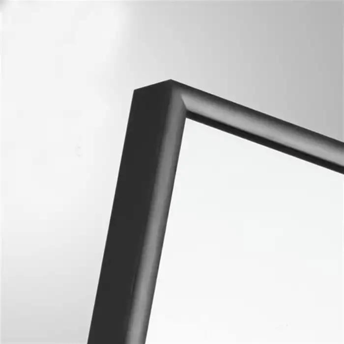 50x50 cm Metal Siyah Çerçeveli Dekoratif Ayna