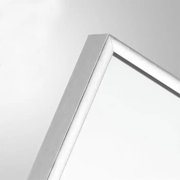 50x70 cm Metal Gümüş Çerçeveli Dekoratif Ayna