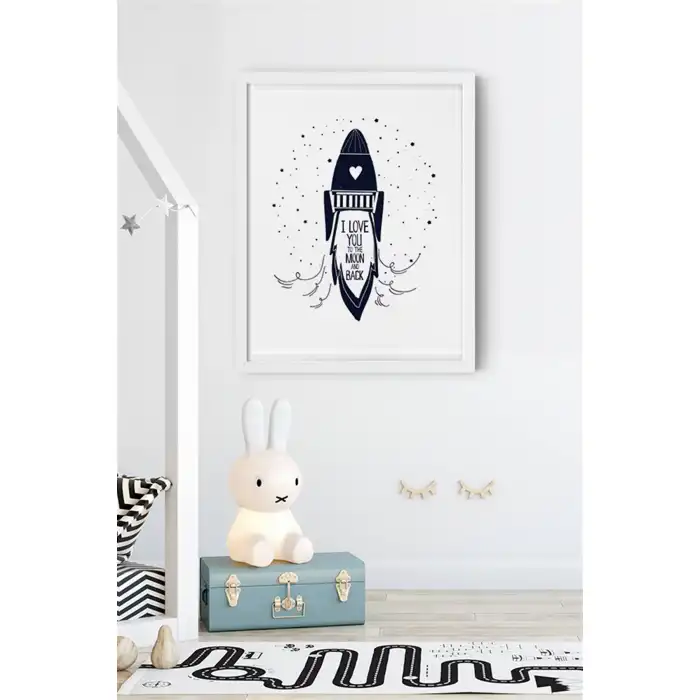 Ayı Desenli Çocuk Odası Poster Tablo