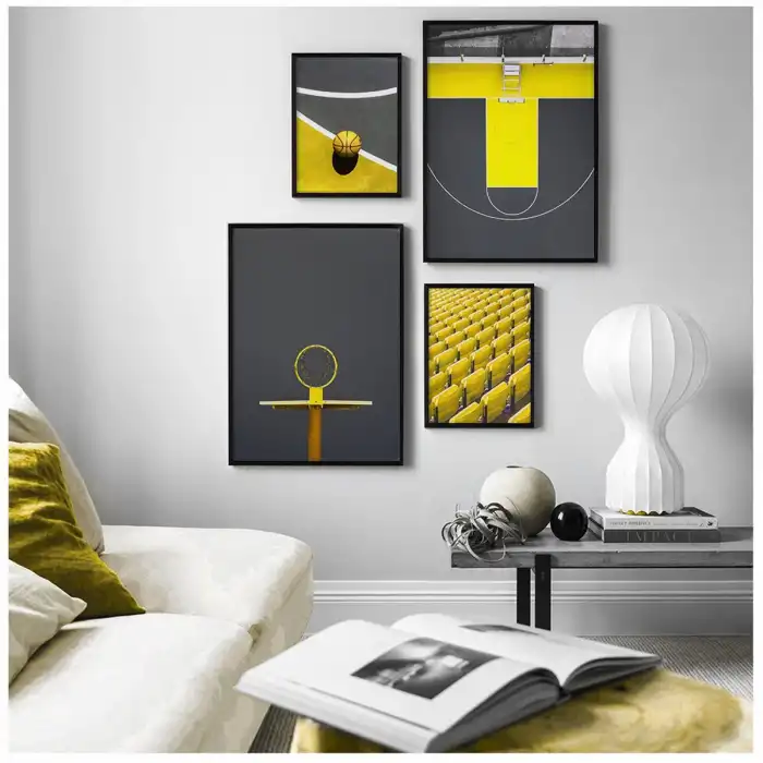 Basketbol Poster Tablo Seti