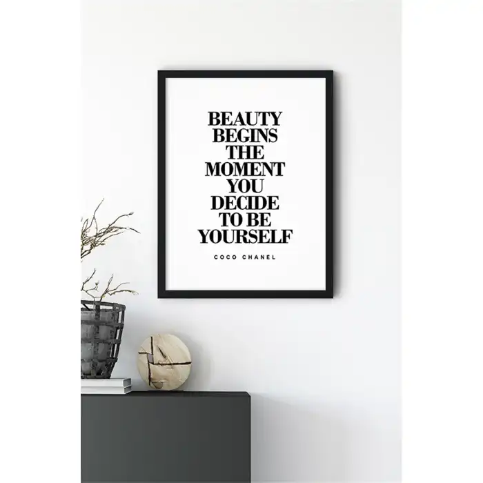 Beauty Begins Poster Tablo