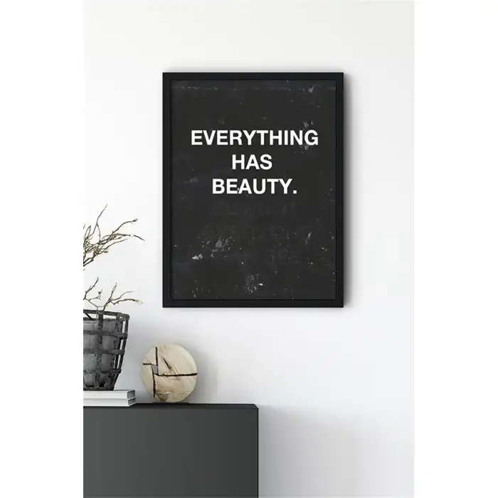 Beauty Motto Poster Tablo