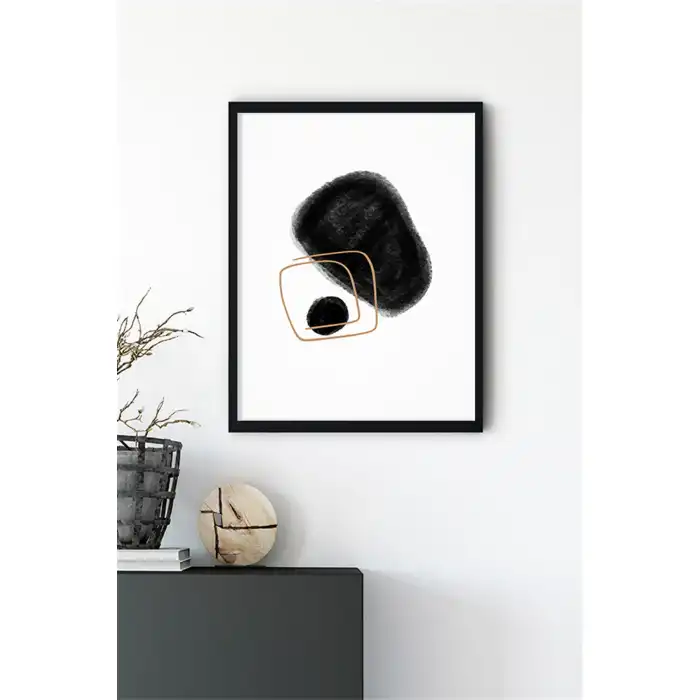 Black Dot Poster Tablo No:1