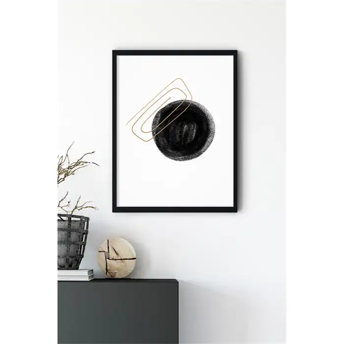 Black Dot Poster Tablo No:2